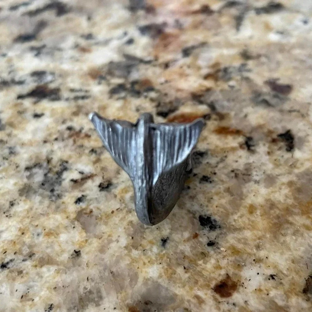 Pewter trinket whale